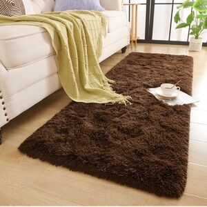 Soft Runner Rug for Bedroom Living Room Plush Fluffy Rug 2x6 Feet, Shag